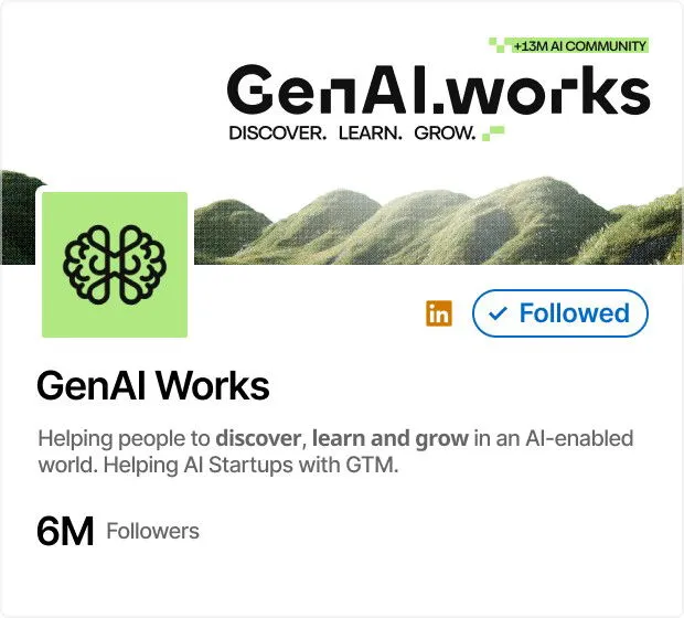 GenAI Works LinkedIn source graphic about LLM, RAG, AI agents and agentic AI
