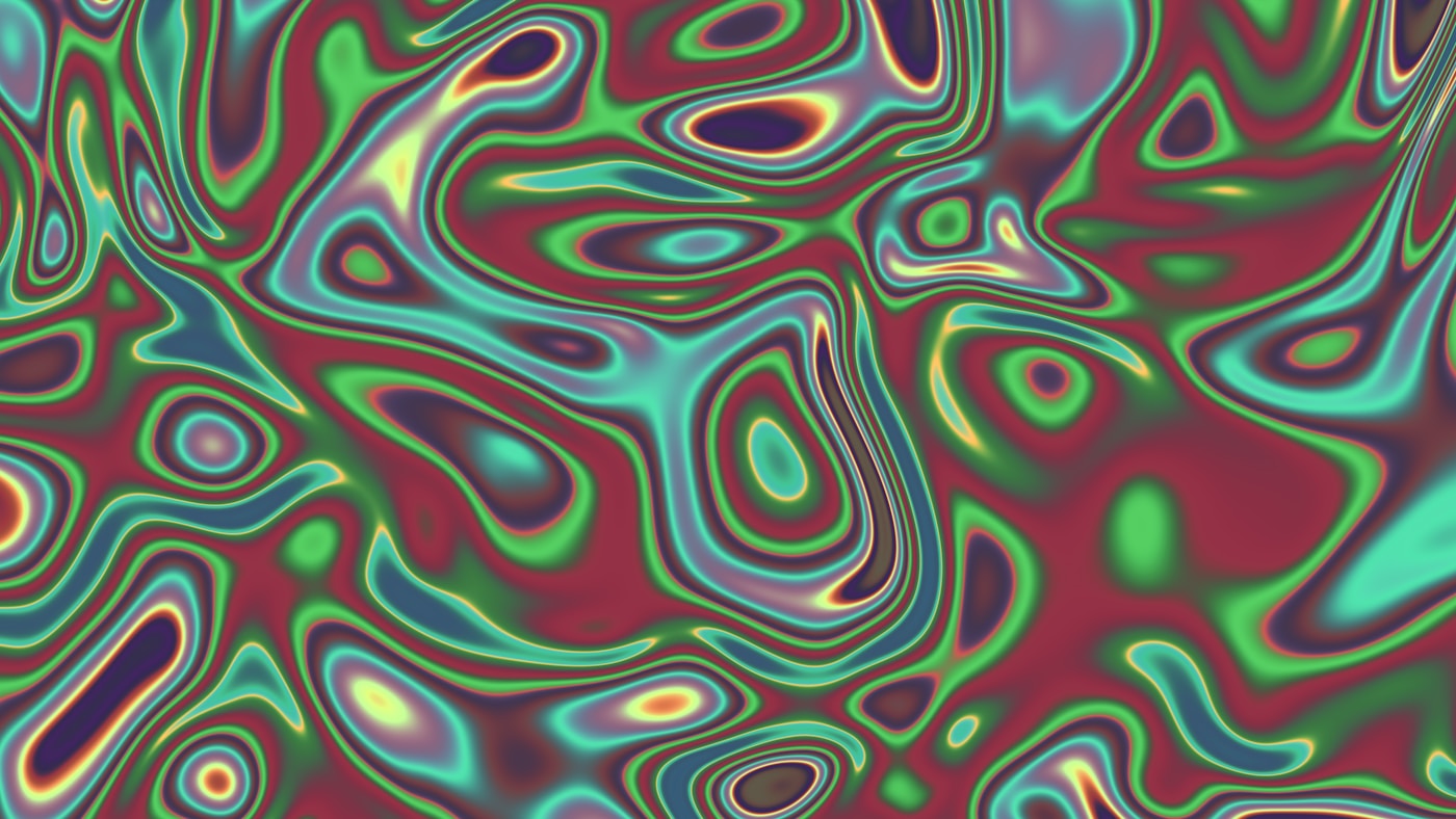 Colourful fluid forms folding into one another, a metaphor for an iterative training loop