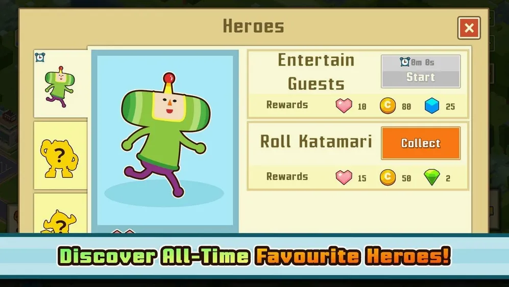 Bandai Namco game backend screenshot
